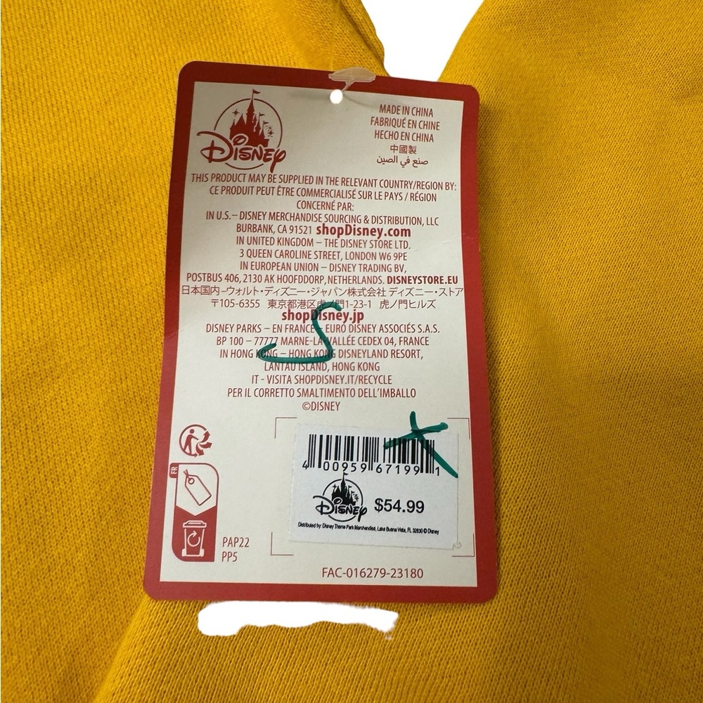 Disney | Mustard Yellow Mickey Graphic Crewneck Sweatshirt New With Tags Small - Picture 11 of 12
